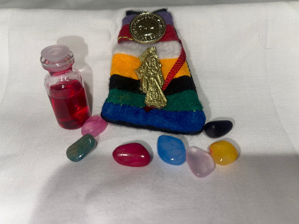 Sacred Santa Muerte Bag of Amulets - Protection and Blessings
