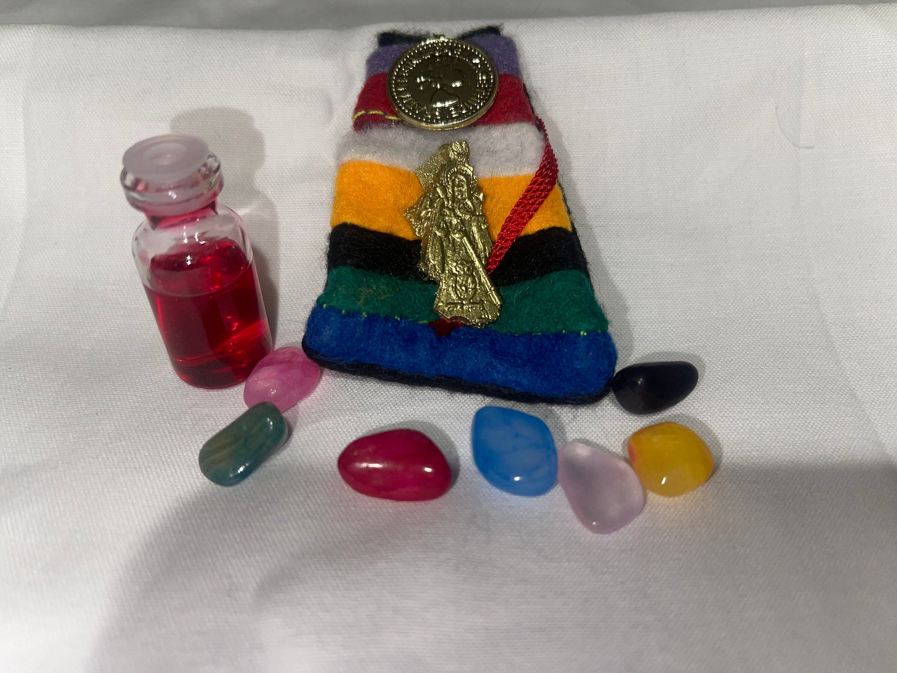 Sacred Santa Muerte Bag of Amulets - Protection and Blessings