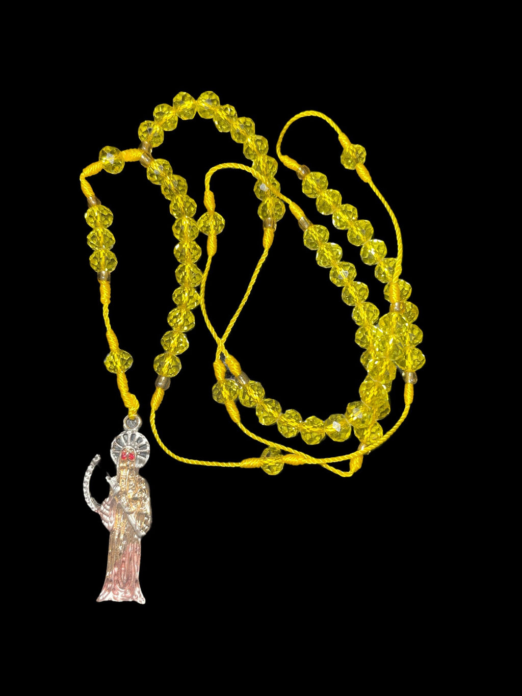 Santa Muerte Prayer Beads: Limited Quantity - Vibrant Colors, 12-13 Inches Long