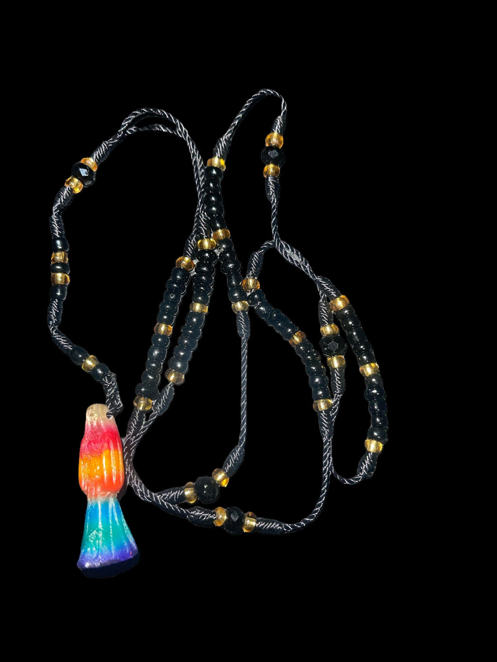 Santa Muerte Prayer Beads: Limited Quantity - Vibrant Colors, 12-13 Inches Long