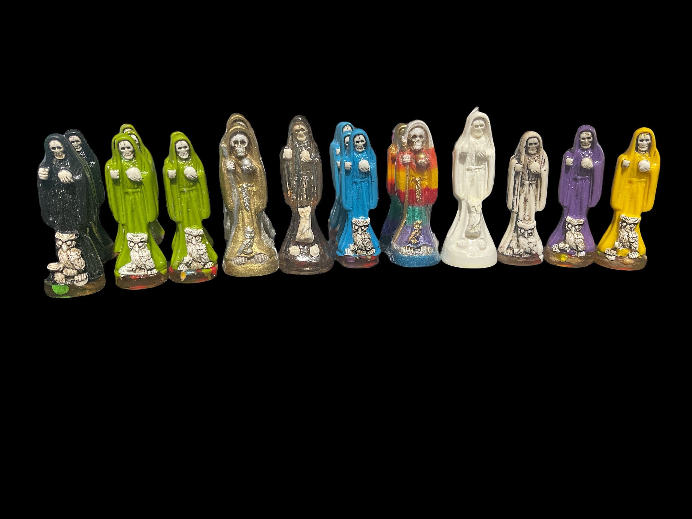 Beautiful Santa Muerte 3 1/2 Statue - Symbol of Protection and Guidance