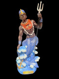 Olokun Statue 15” - Authentic African Décor Piece for Home or Office