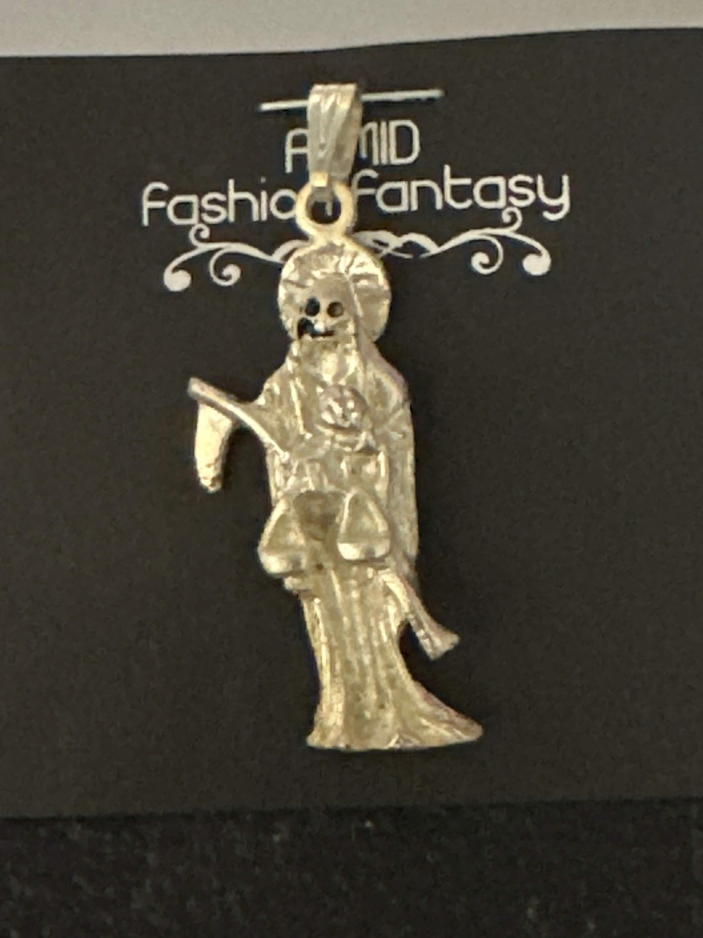 Collectible Santa Muerte Charms - Choose from a Variety of Vibrant 1 1/2 Stainless Steel Pendants