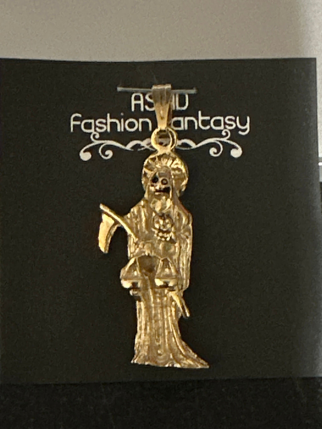 Collectible Santa Muerte Charms - Choose from a Variety of Vibrant 1 1/2 Stainless Steel Pendants