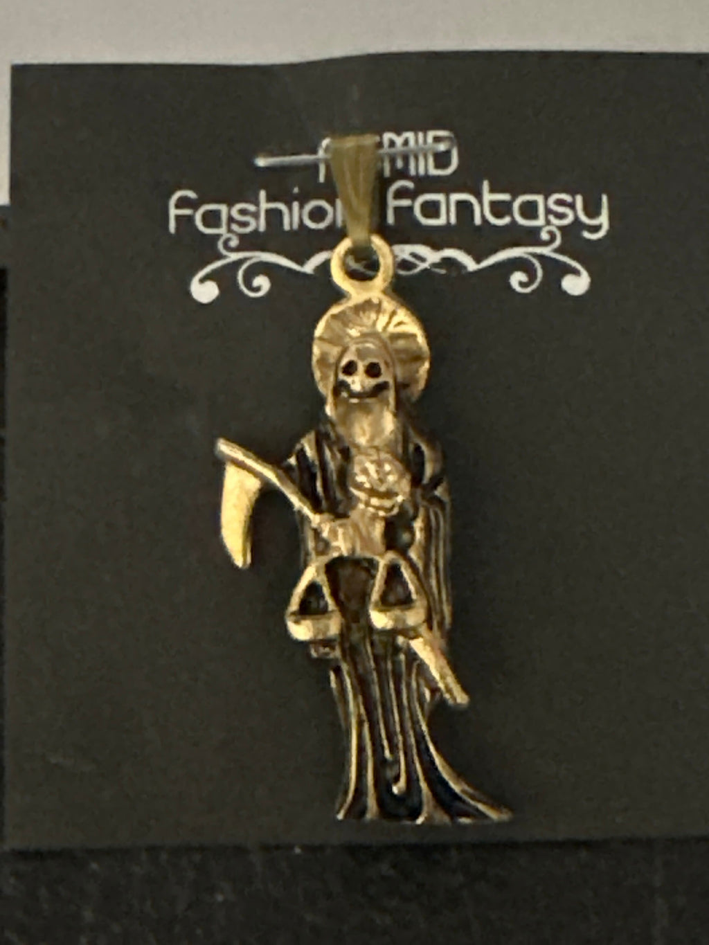 Collectible Santa Muerte Charms - Choose from a Variety of Vibrant 1 1/2 Stainless Steel Pendants