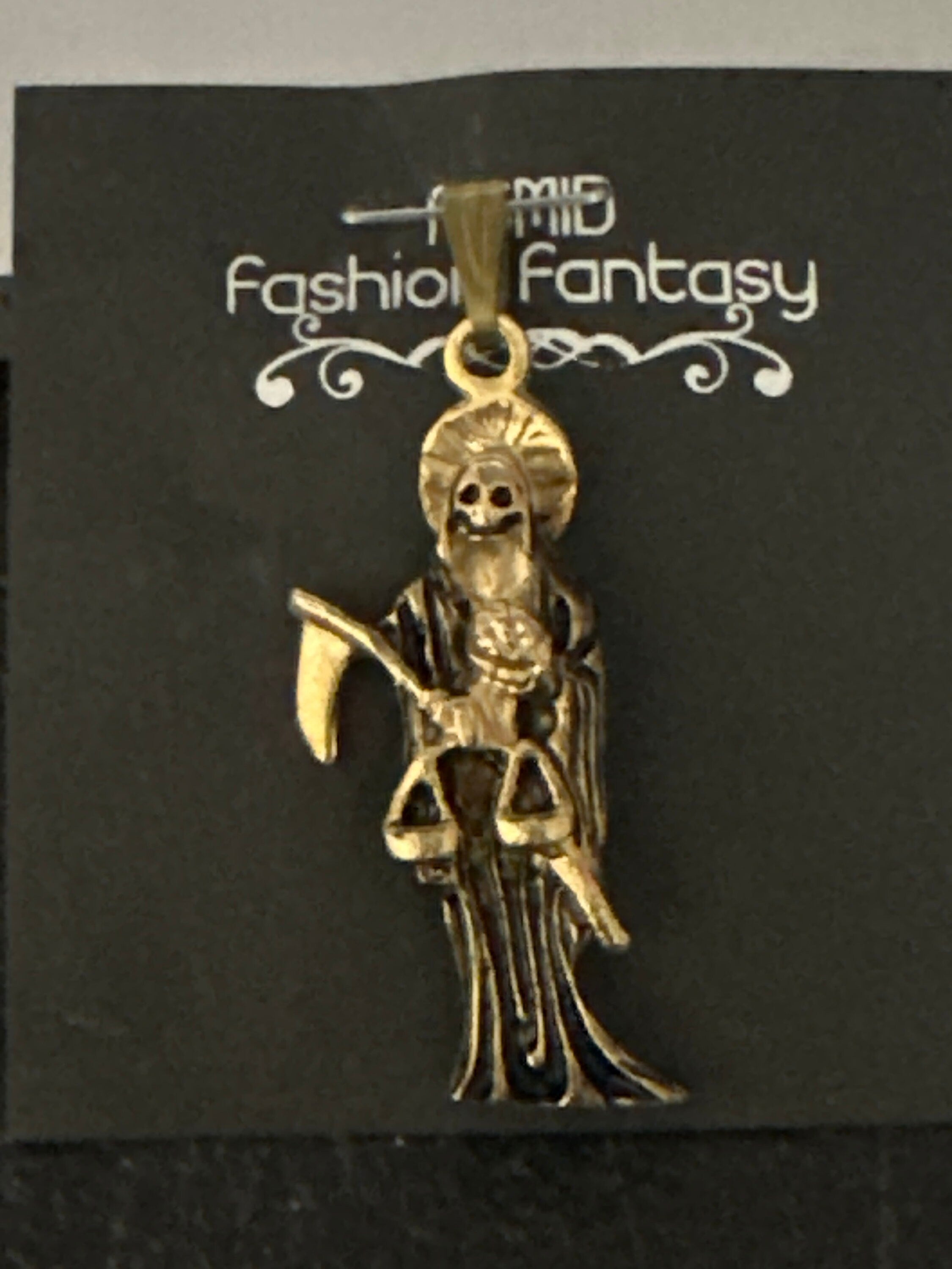 Collectible Santa Muerte Charms - Choose from a Variety of Vibrant 1 1/2 Stainless Steel Pendants