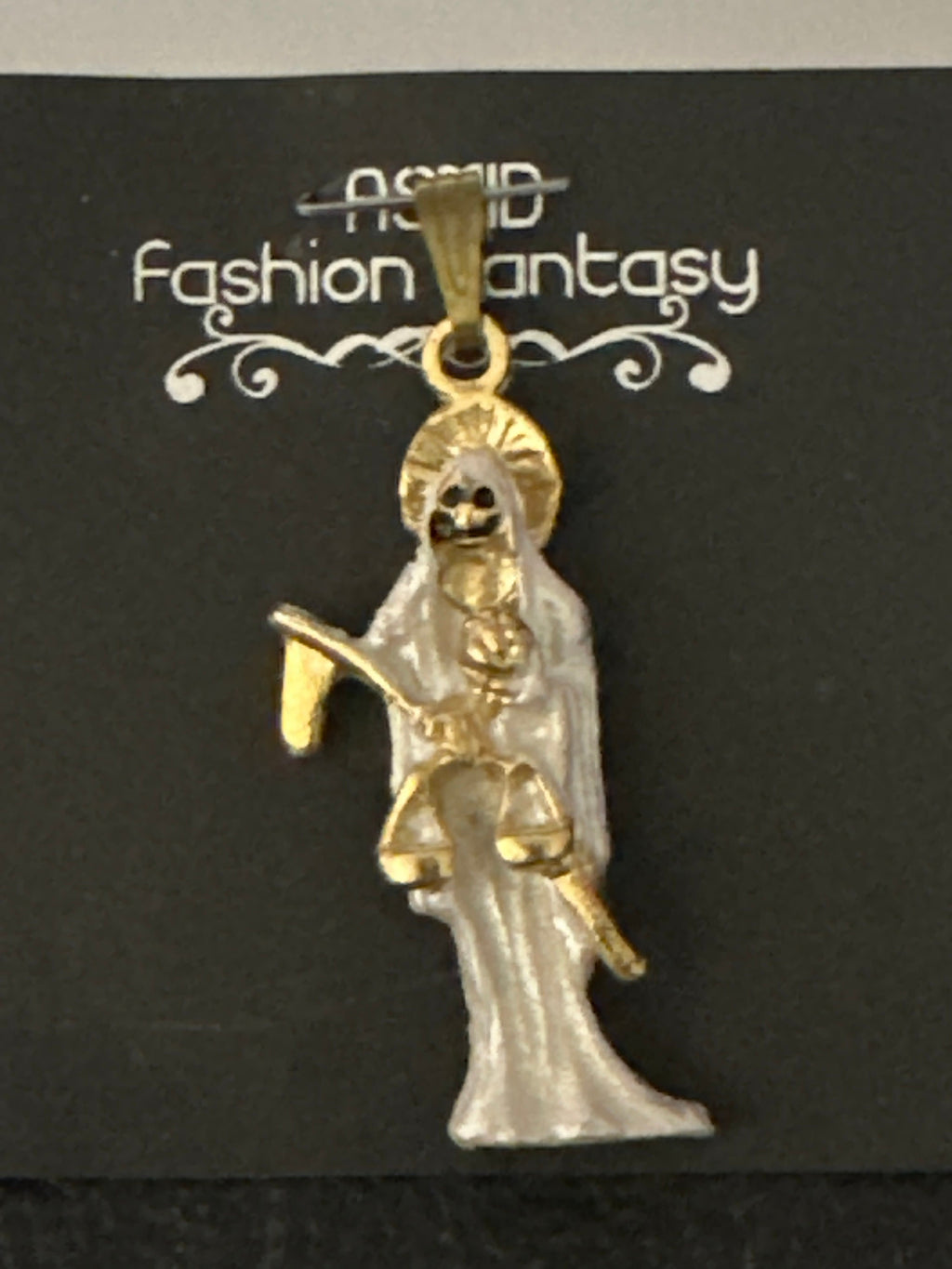 Collectible Santa Muerte Charms - Choose from a Variety of Vibrant 1 1/2 Stainless Steel Pendants