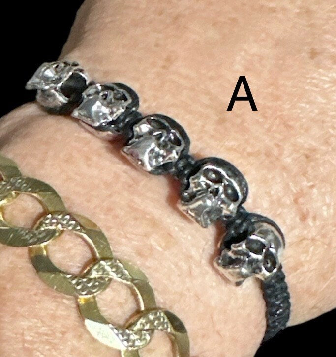 Powerful Santa Muerte Protection Bracelet with Oil and Prayer