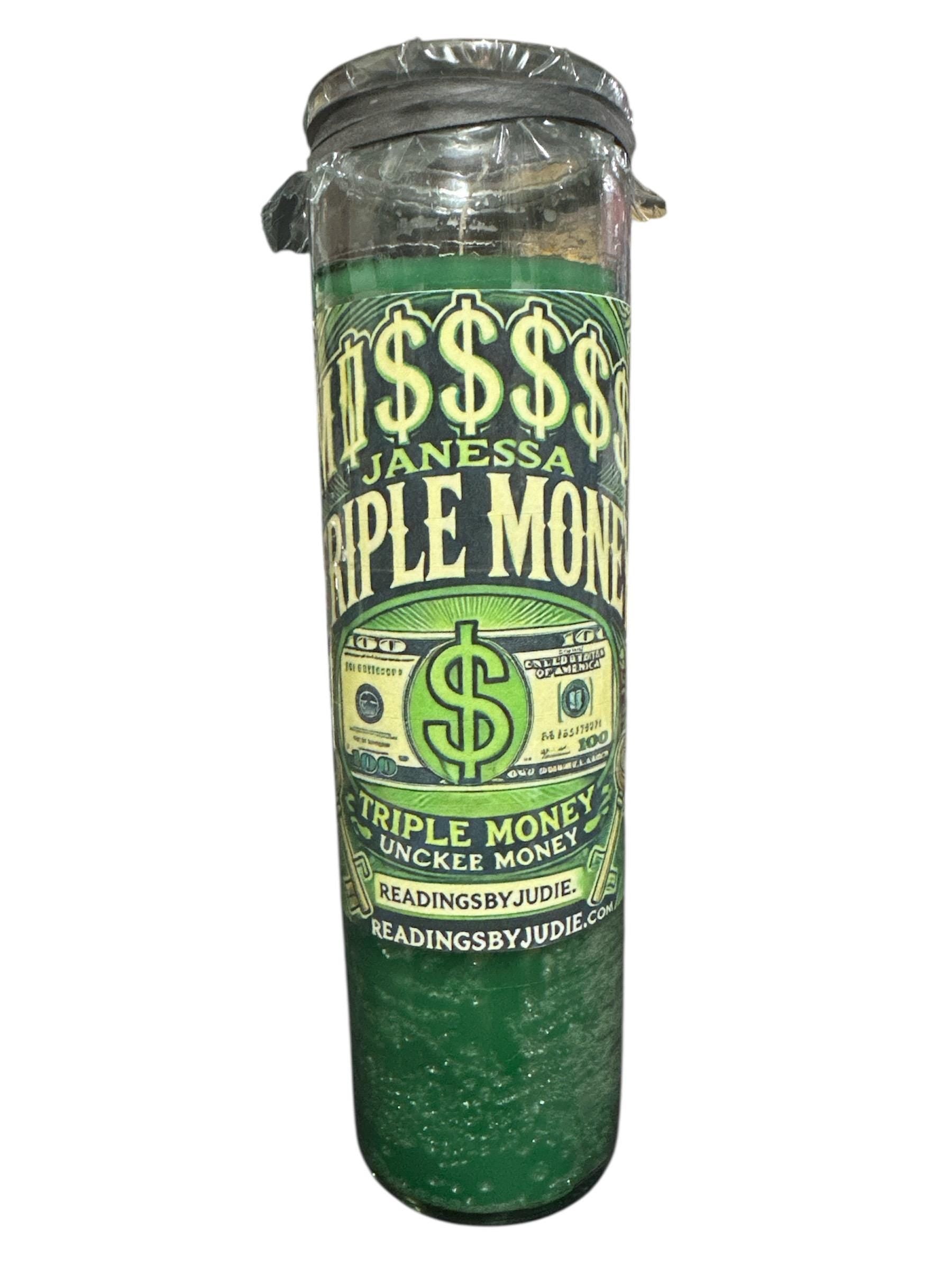 Triple Money Manifestation Candle