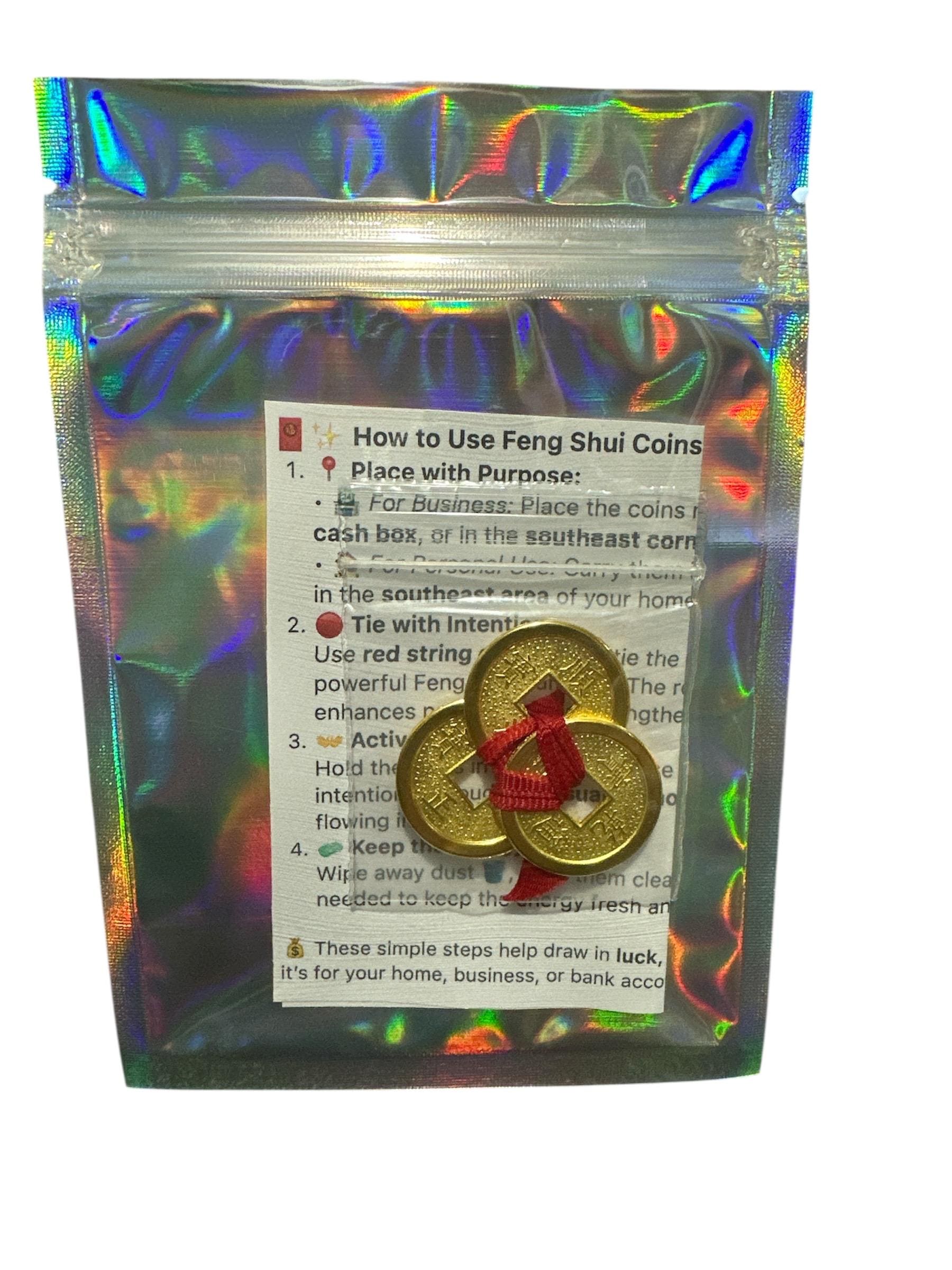 3 Feng Shui Coins for Abundance, Luck & Protection