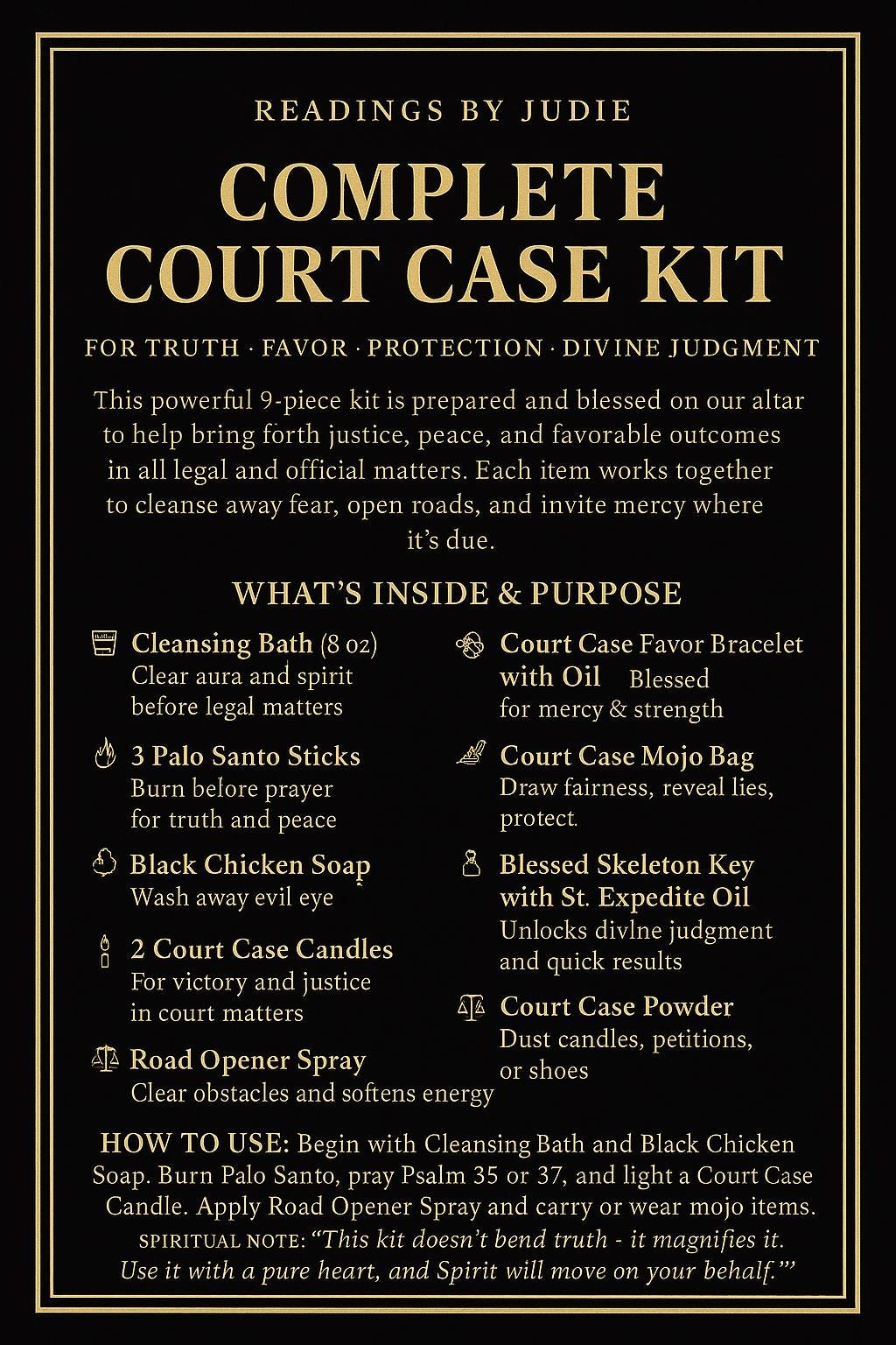 Courtroom Conjure Kit