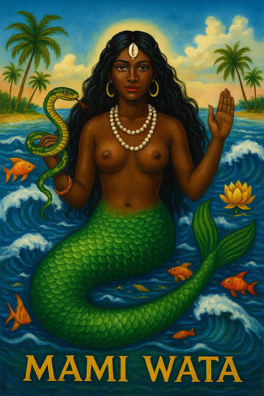 Crown of the Sea — Mami Wata Candle
