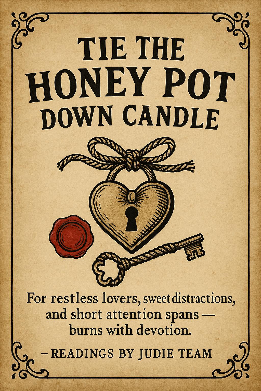 Tie The Honey Pot Down Candle