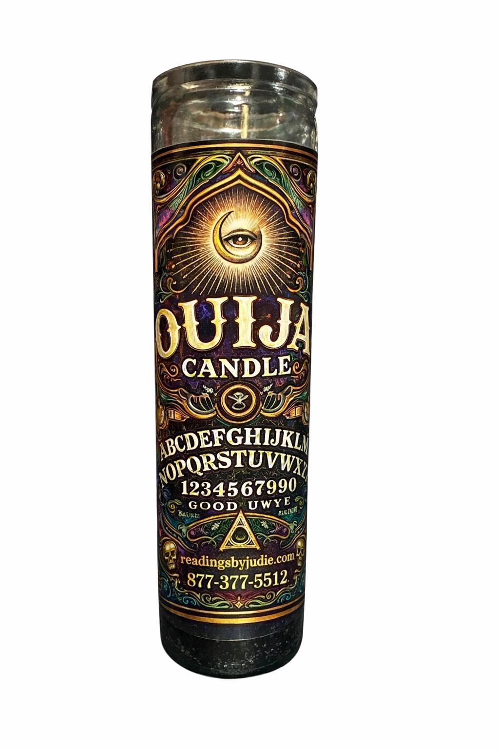 Spiritual Connection and Protection: Ouija Candle for Communicating with Good Spirits and Banishing Bad Energy