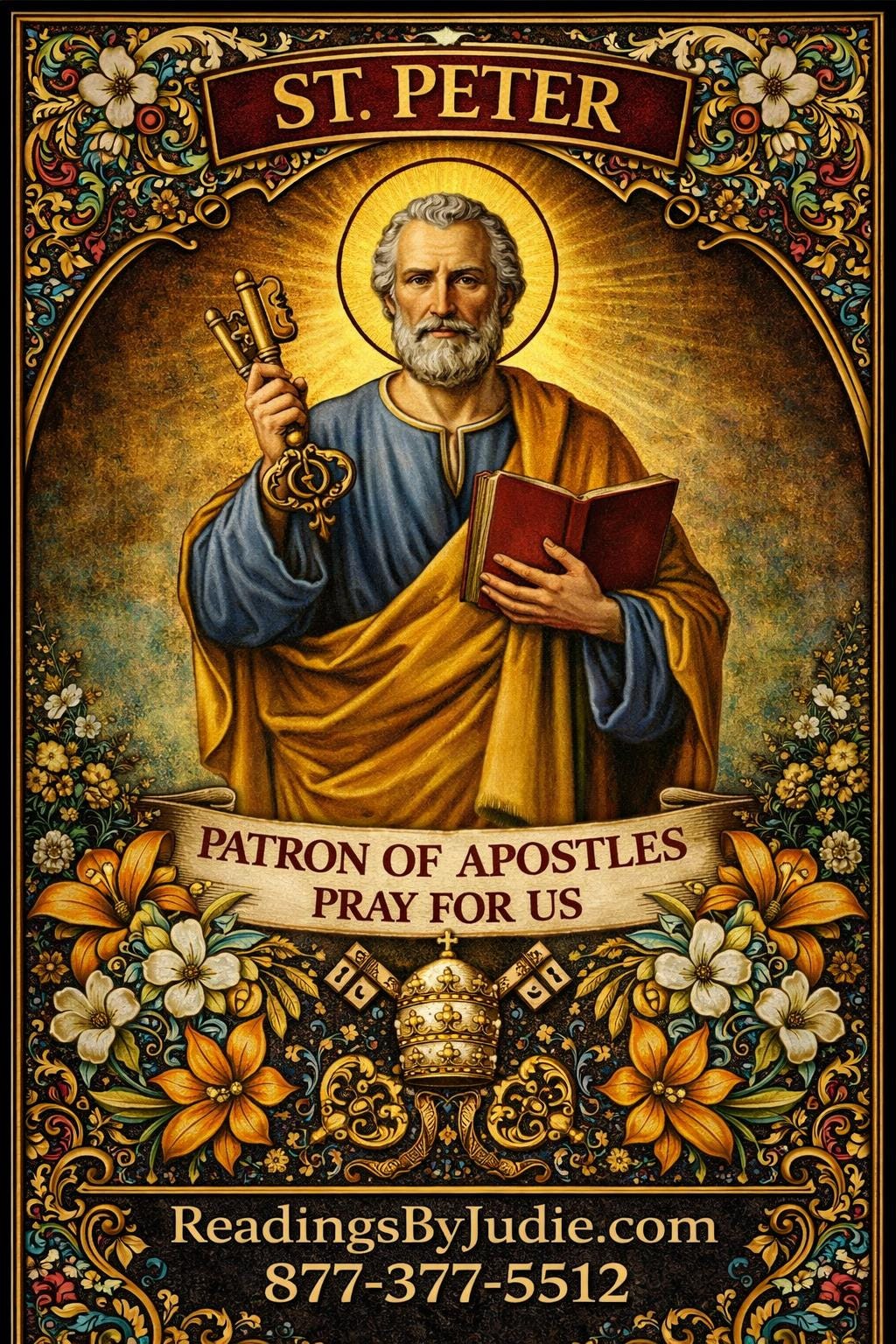 St. Peter Blessed Candle – Road Opener & Opportunity Support
