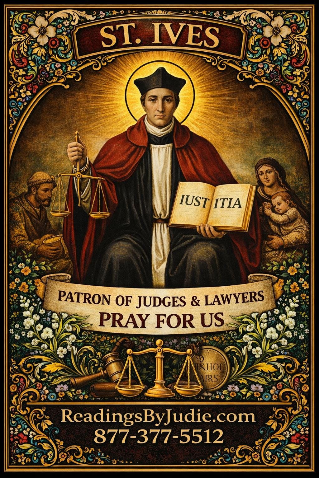 St. Ives Blessed Candle – Justice, Money & Favor Support