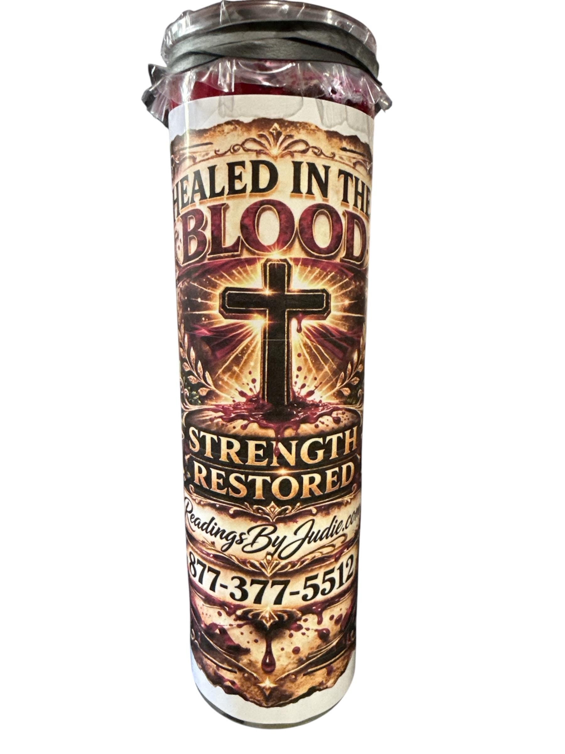 Healed in The Bl**d Strength Restored Candle