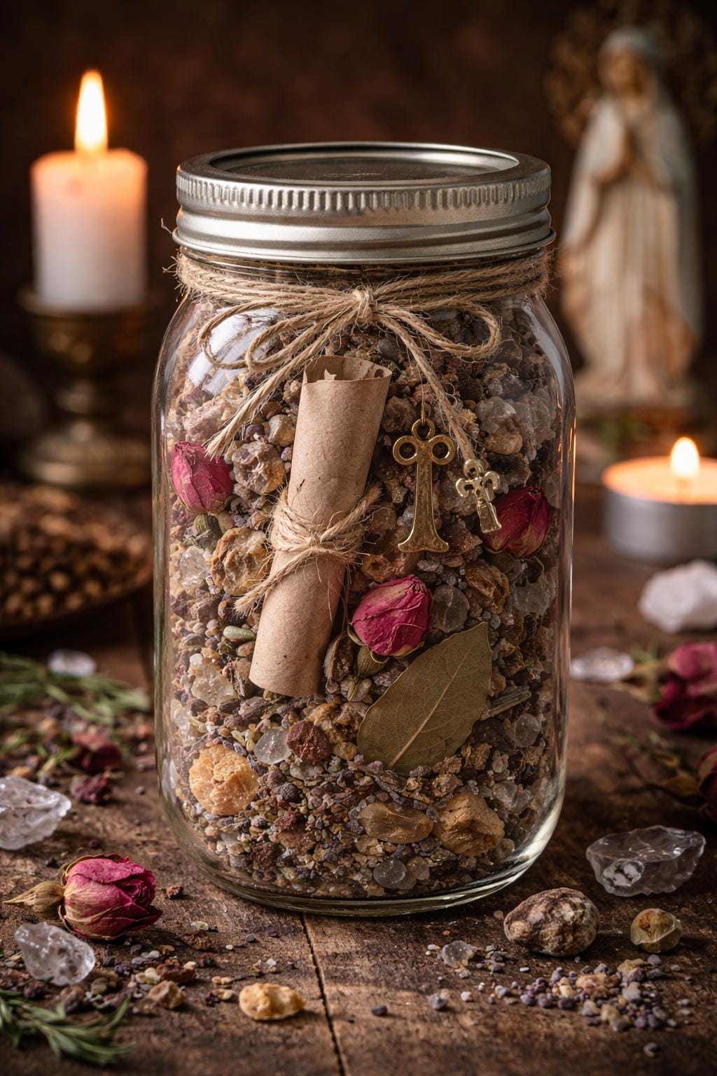 Wish Jar | Spiritual Intention Jar | Saint Petition Jar | Manifestation Jar | Love Money Protection Ritual Jar | DIY or Prepared