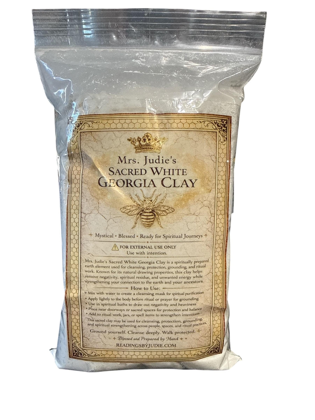 Sacred White Georgia Clay: Mystical, Blessed, and Ready for Spiritual Journeys