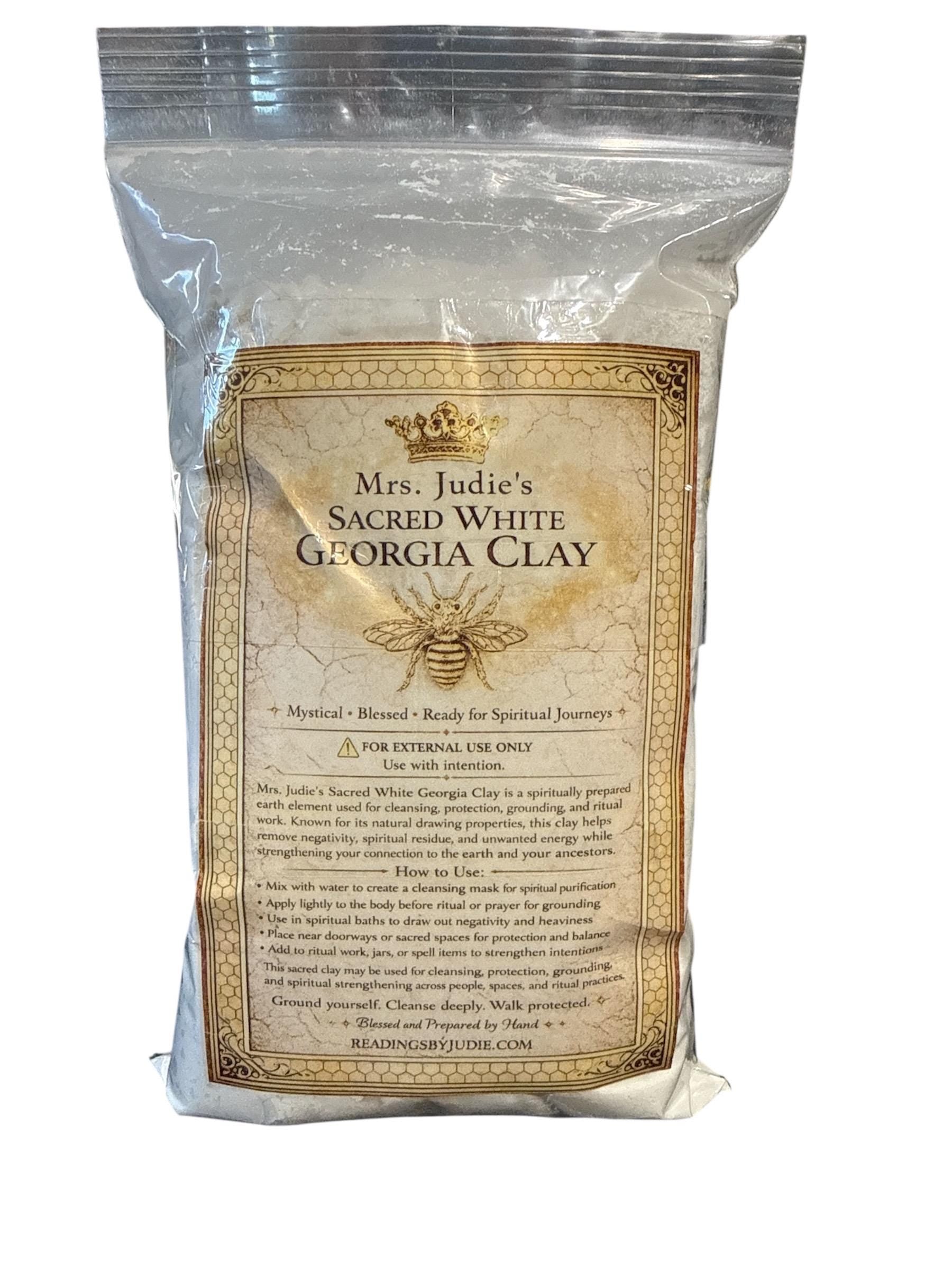 Sacred White Georgia Clay: Mystical, Blessed, and Ready for Spiritual Journeys