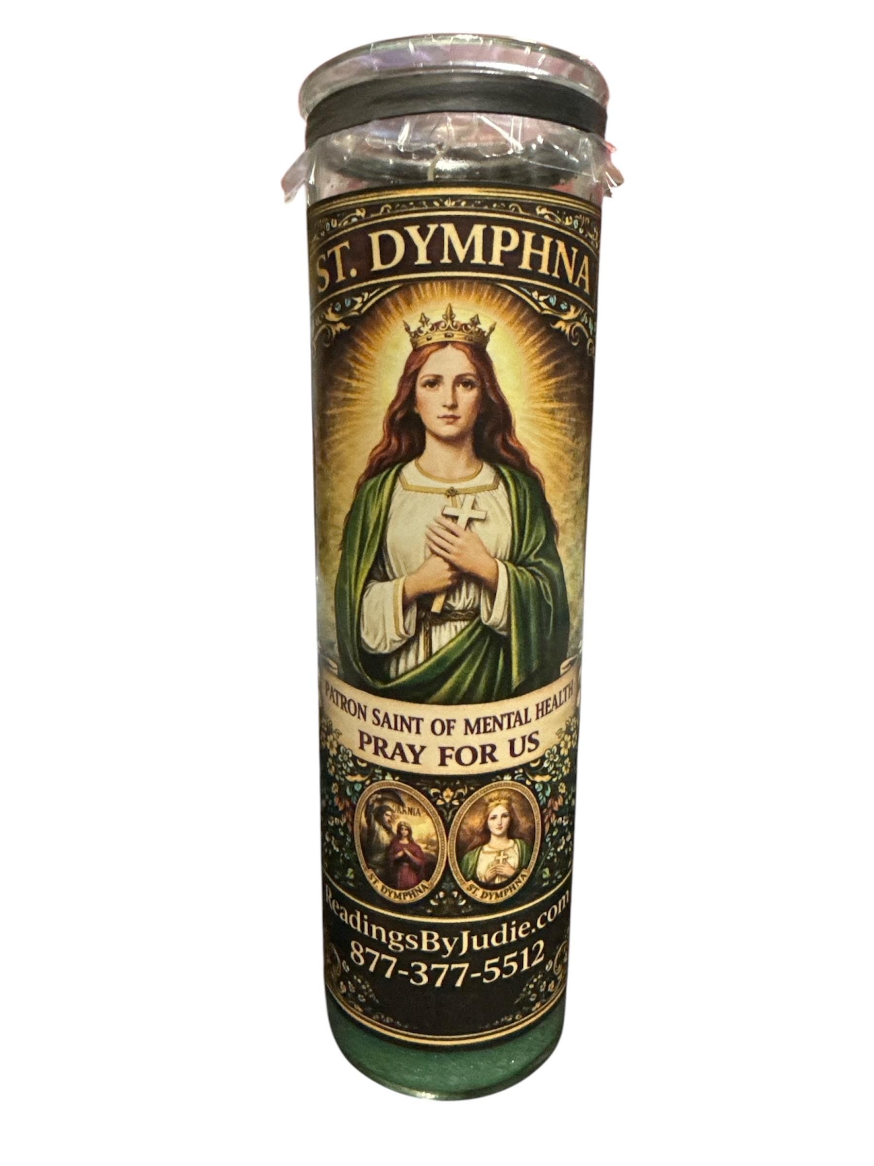 St. Dymphna Blessed Candle – Peace, Emotional Balance & Comfort Support