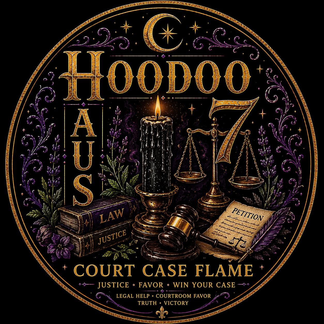 Court Case Flame Candle / Clarity • Focus • Legal Support Intentions